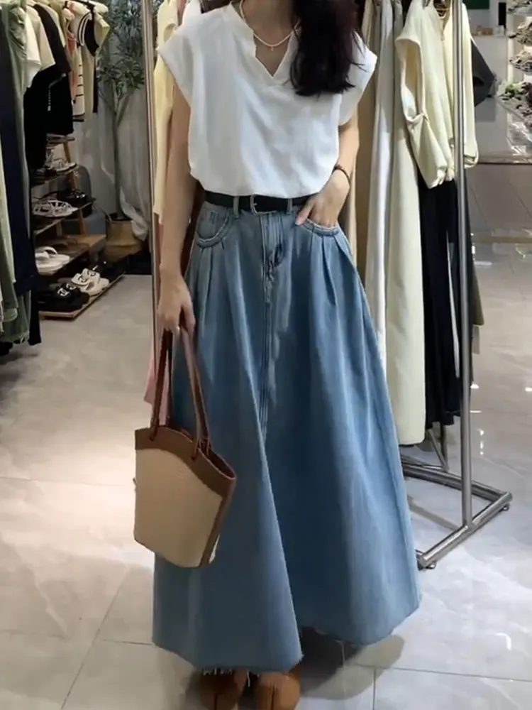 jupe-mi-longue-en-jean-retro-taille-haute-pour-femme-tendance-mode-coupe-trapeze-polyvalente-nouvelle-collection-ete-2023-jupe-moulante-elegante