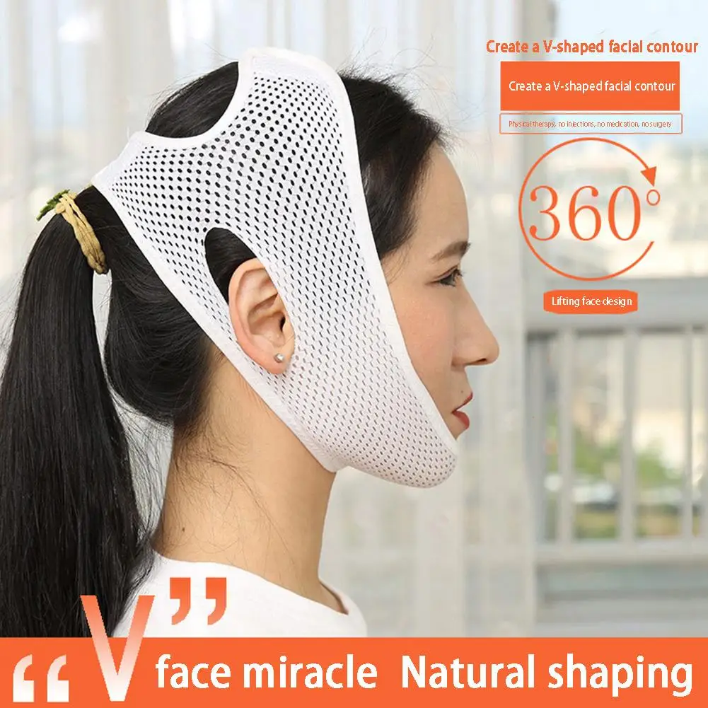 Face Lift V Shaper Masker Gezichts Afslanken Bandage Kin Wang Lift Up Riem Anti Rimpel Riem Schoonheid Nek Dunne Lift Gezichtsverzorging Tools