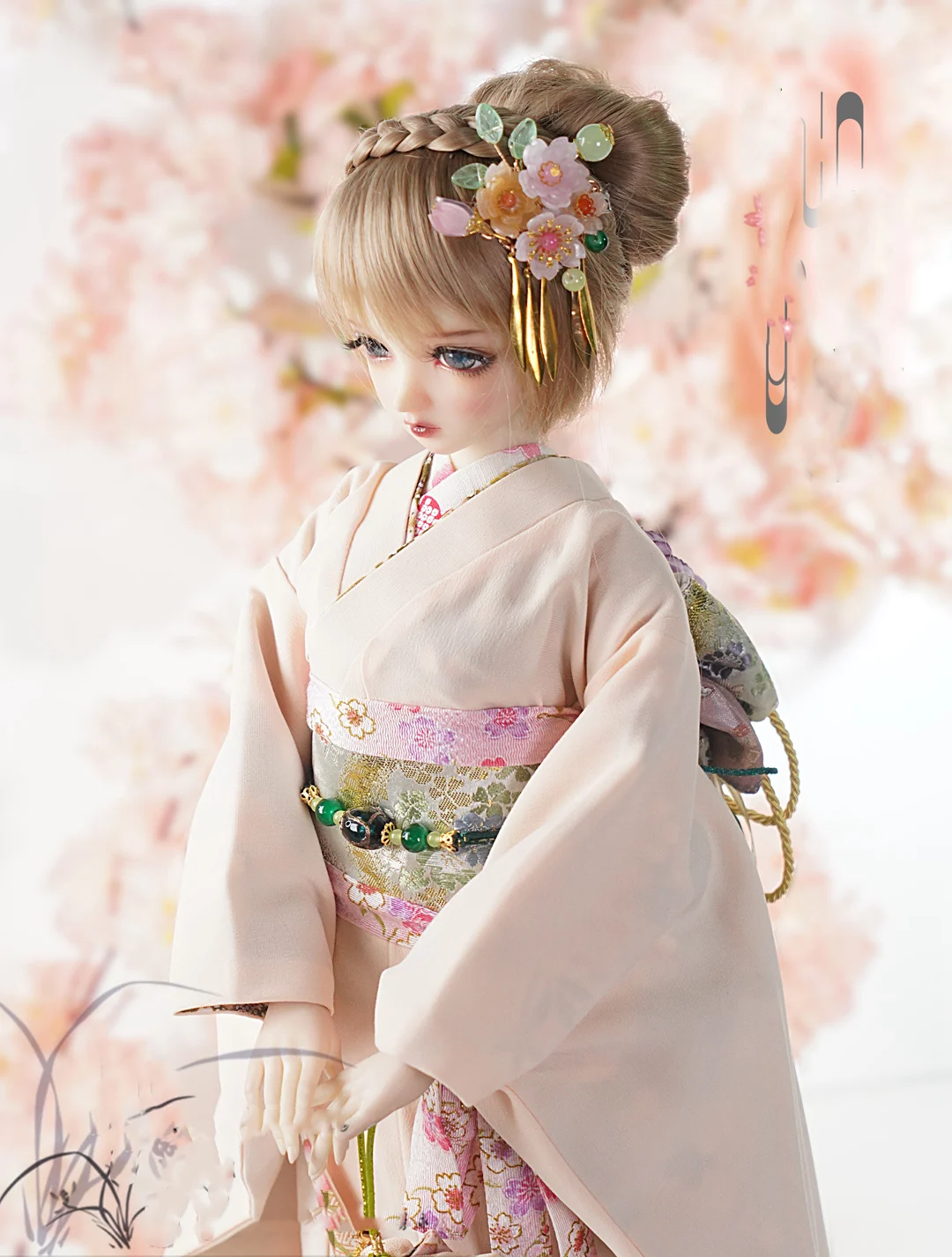 1/6 1/4 1/3 Ancient Costume BJD Clothes Furisode Kimono Outfit For YOSD MSD SD13 Big Girl SSDF ID75 Uncle Doll Accessories C2186