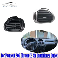 For Peugeot 206 Citroen C2 Air Conditioner Outlet Front Panel Grille AC Air outlet Adjustment Knob Center Console Dashboard