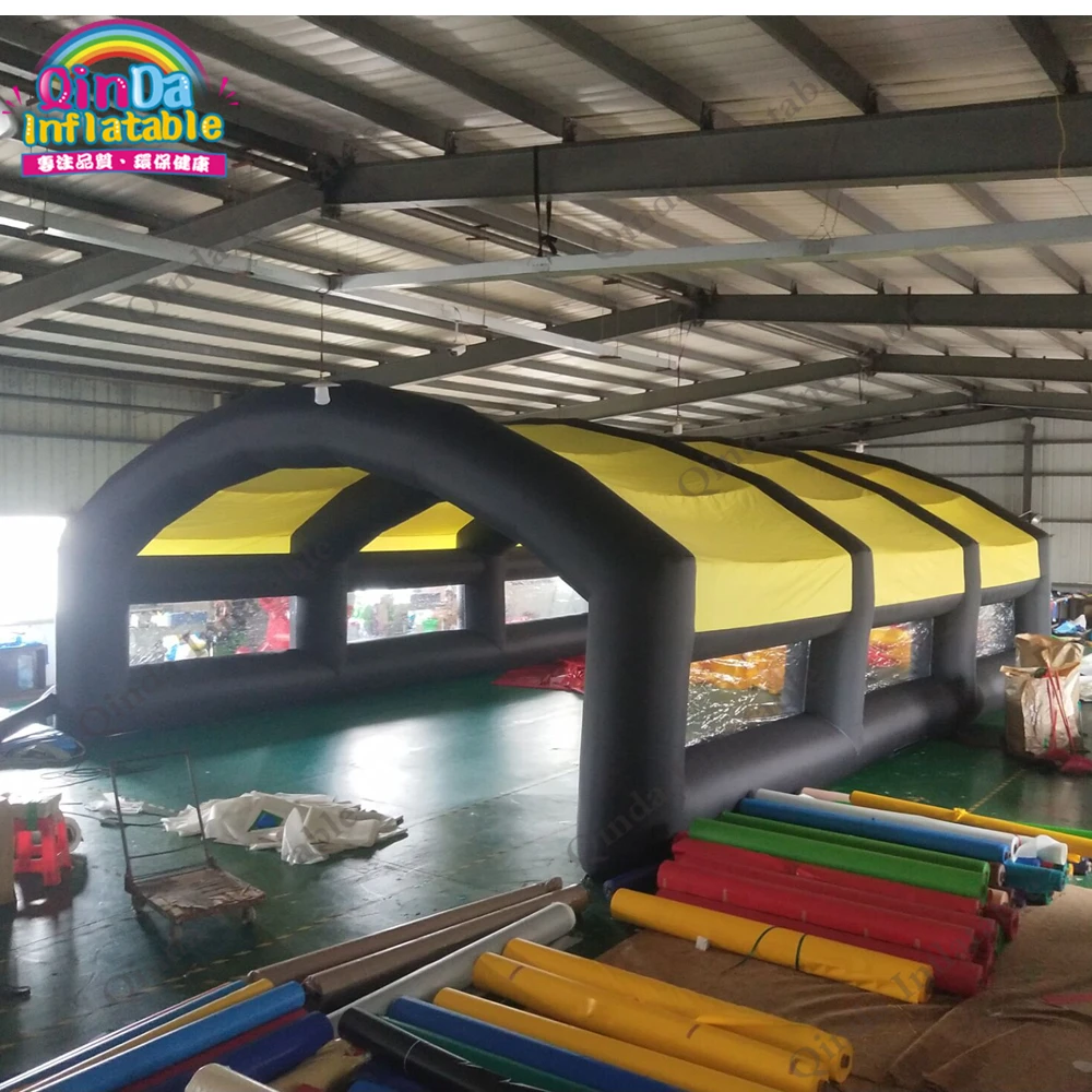 ฟรี Air Blower Giant Inflatable Tunnel เต็นท์,กลางแจ้ง Inflatable รถโรงรถเต็นท์ Canopy