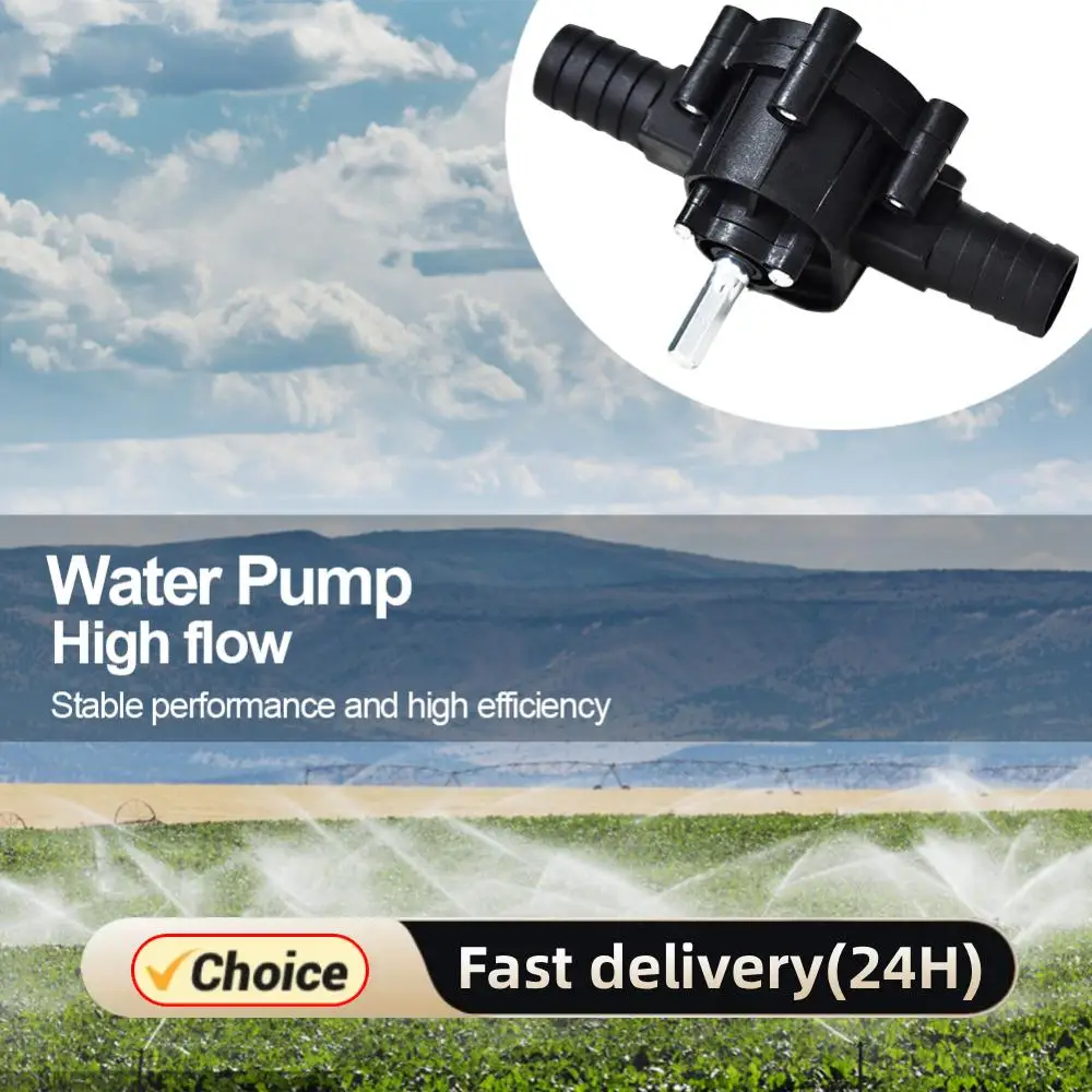 Household Portable Pump Driven By Electric Drill Diesel Oil Fluid Water Pump DC Round Shank Water Pump for Watering/Car Cleaning