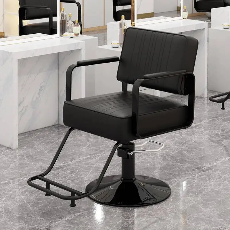 Silla de Barbero de Lujo para Mujer, Portátil, para Salón de Belleza, Peluquería, Maquillaje, Mueble de Peluquería