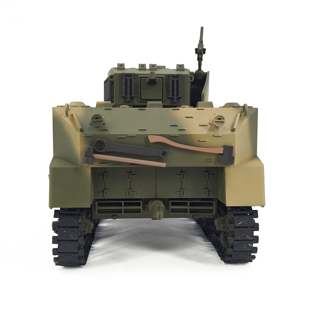 CoolBank 1/16 RC czołg plastikowy USA Stuart model G2080 dwukolorowy kamuflaż odrzut lufy bojowy zabawki outdoor dla chłopców