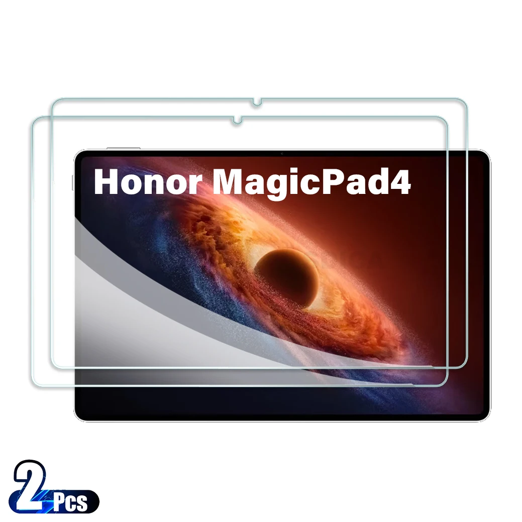 2PCS For Honor MagicPad4 Tempered Glass Screen Protector Magic Pad 4 12.3 inch Tablet Anti Scratch HD Protective Film