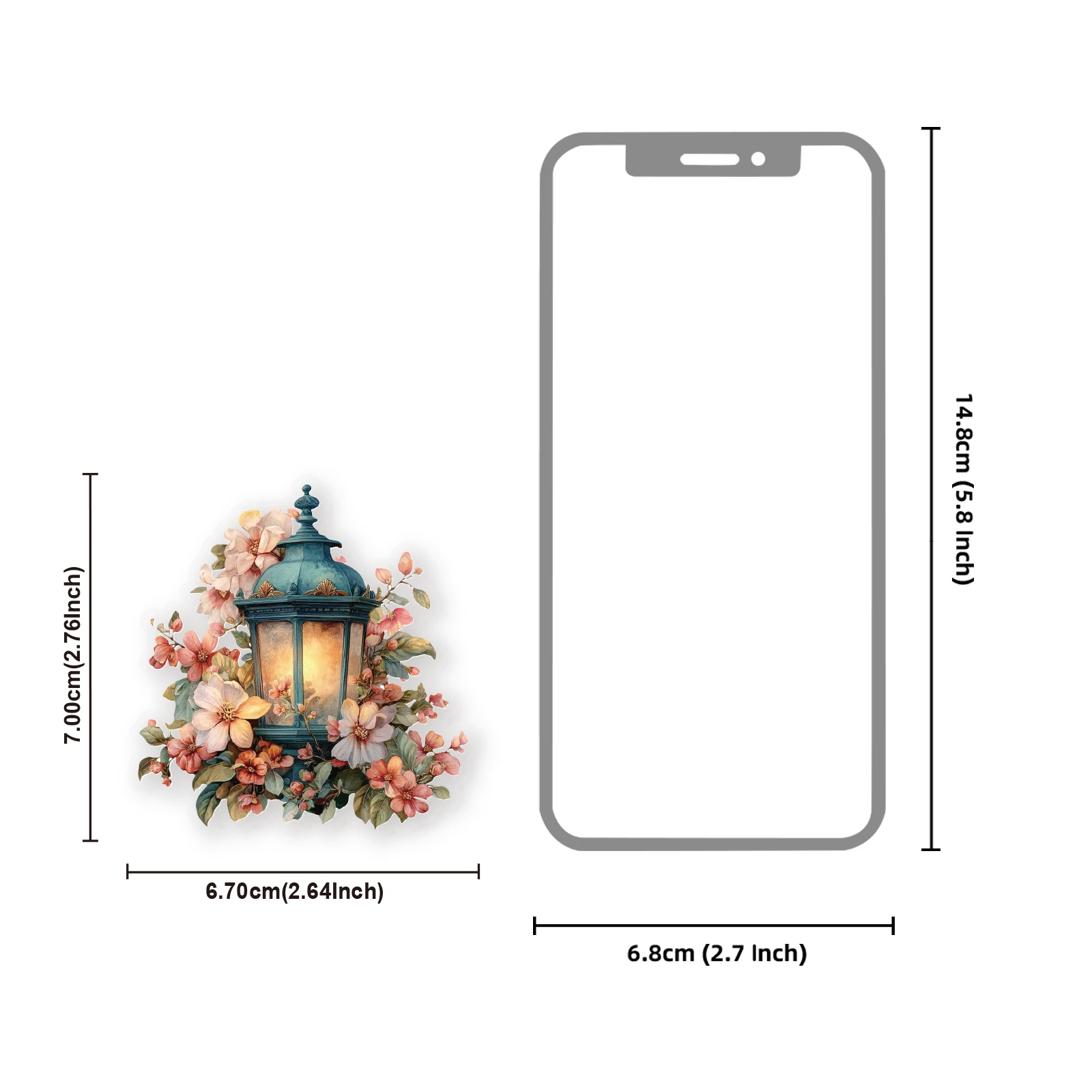 15개 빈티지 정원 조명 패턴 PET 스티커 팩 장식 수제 클립북, 사진 앨범, 빈티지 파티, 장난감 스티커