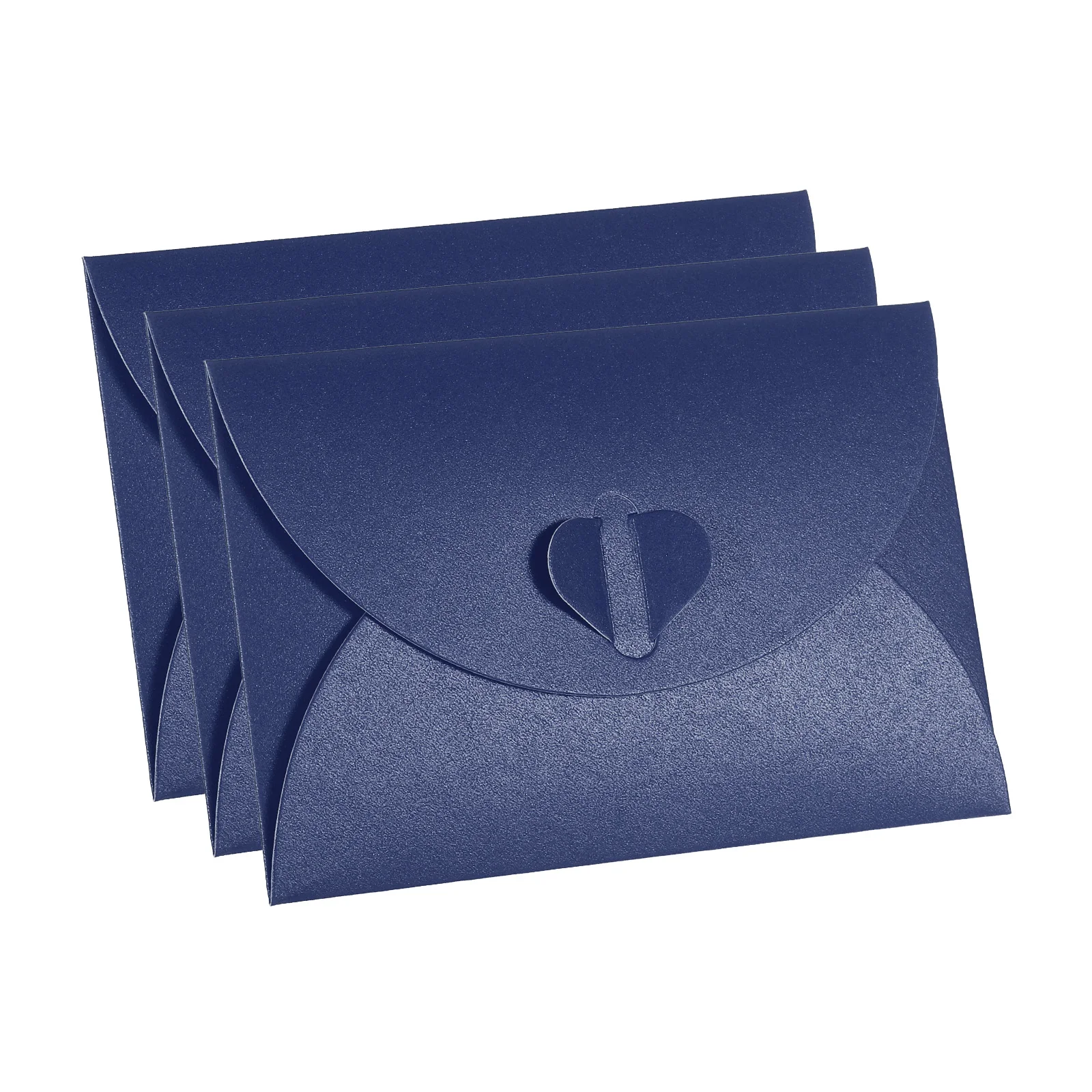 Fecho Em Forma De Coração Mini Envelopes, Pequeno Cartão, Envelope De Cartão De Nome, Titular De Cartões De Presente, Papel Perolado De Amor,