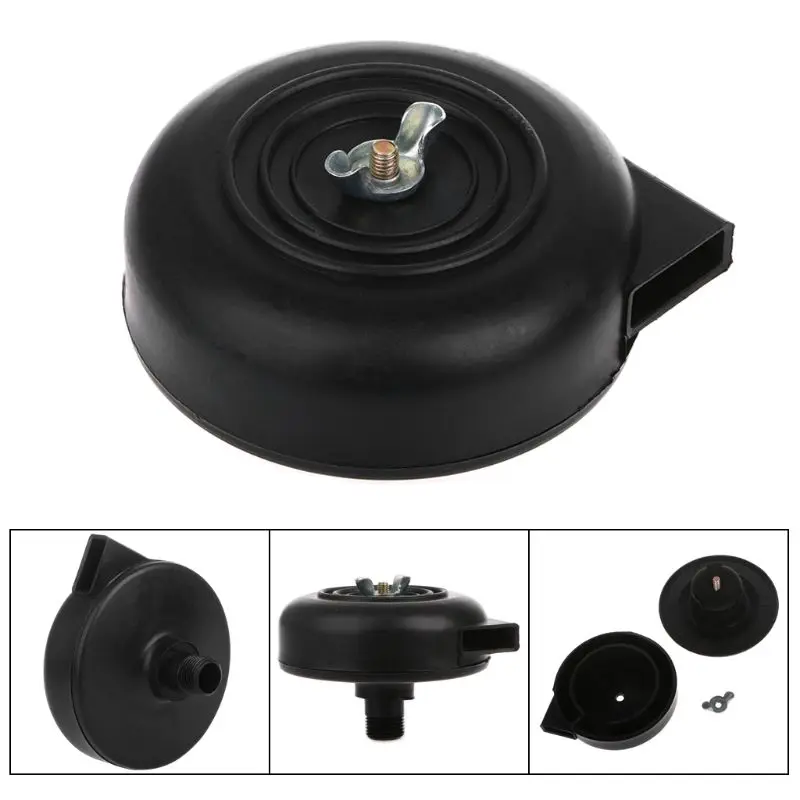 16/20mm Black Plastic Male Threaded Exhaust Noise Muffler Air Filter Co