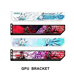 MOD RGB Graphic Card Bracket 5080 5090 Animation GPU Holder, DIY Gamer Cabinet Decorative Colorful VGA Support 5V/12V AURA SYNC