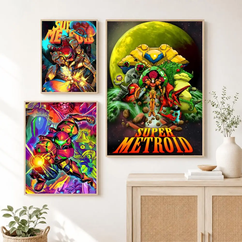 Metroid Prime Poster Room Home Decoration Interior Wall Art Printing Garage Posters Gift view 3
