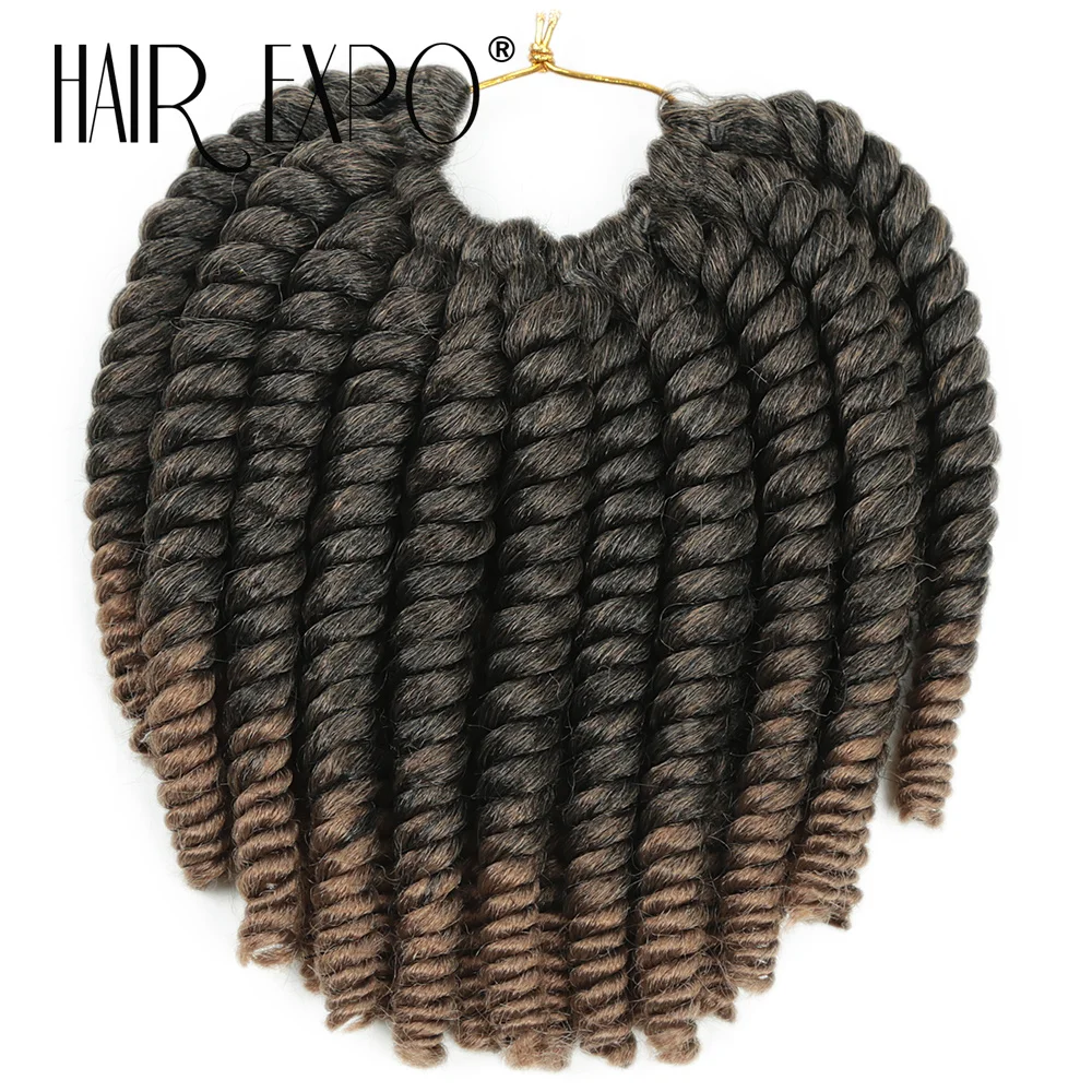 

Гавана Твист Вязание крючком Волосы 8 дюймов Синтетические сенегальские твисты Вязаные крючком косы Омбре Гавана Кудри Плетение Наращивание волос для женщин