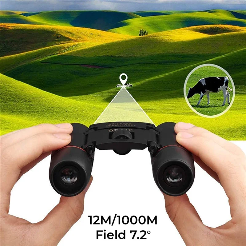 30x60 Kids Pocket Binoculars for Outdoor Travel, Hunting, Theater, Science, Bird Watching, Astronomy, Hiking, Boating