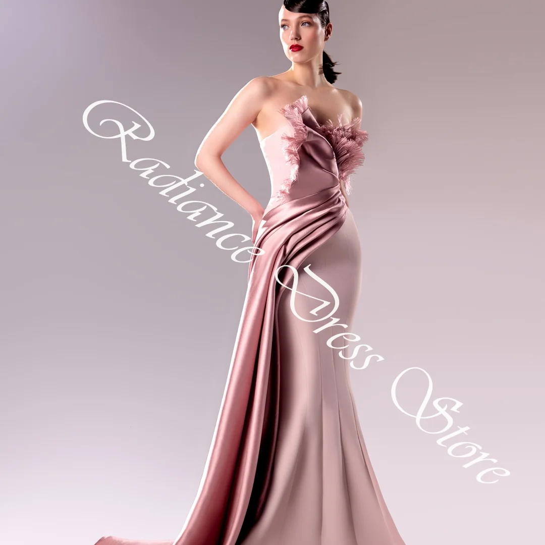 تخصيص حساسة جيرسي حورية البحر Ruched فساتين السهرة صدفي أكمام سستة الظهر لوحة قطار مناسبة خاصة #6