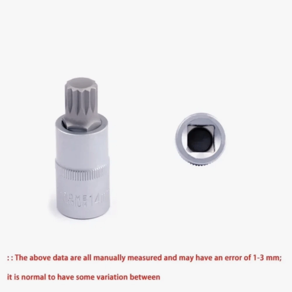 

ZV-8pcs 1/4" 3/8" 1/2" Torx Bit Socekt Set Adapter Allen Key Spline Bits Universal Head For Torque Spanner Ratchet Socket Wrench