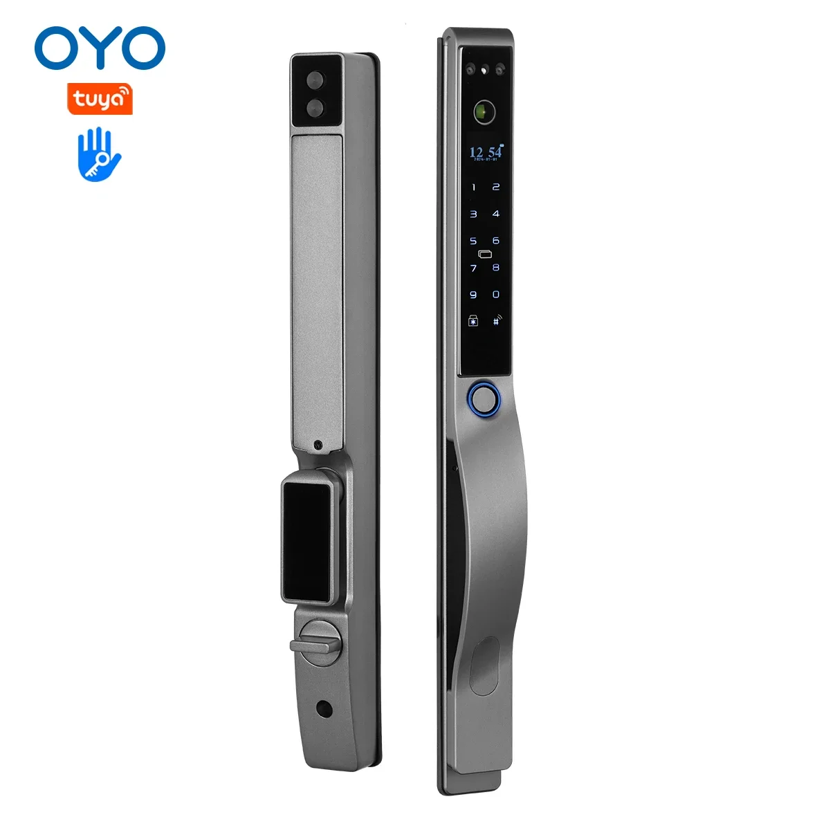 

OYO Residential Smart Lock 6085 Electric Keyless Video Intercom 3D Face Recognition Unlock Fingerprint Lock For Aluminum Door