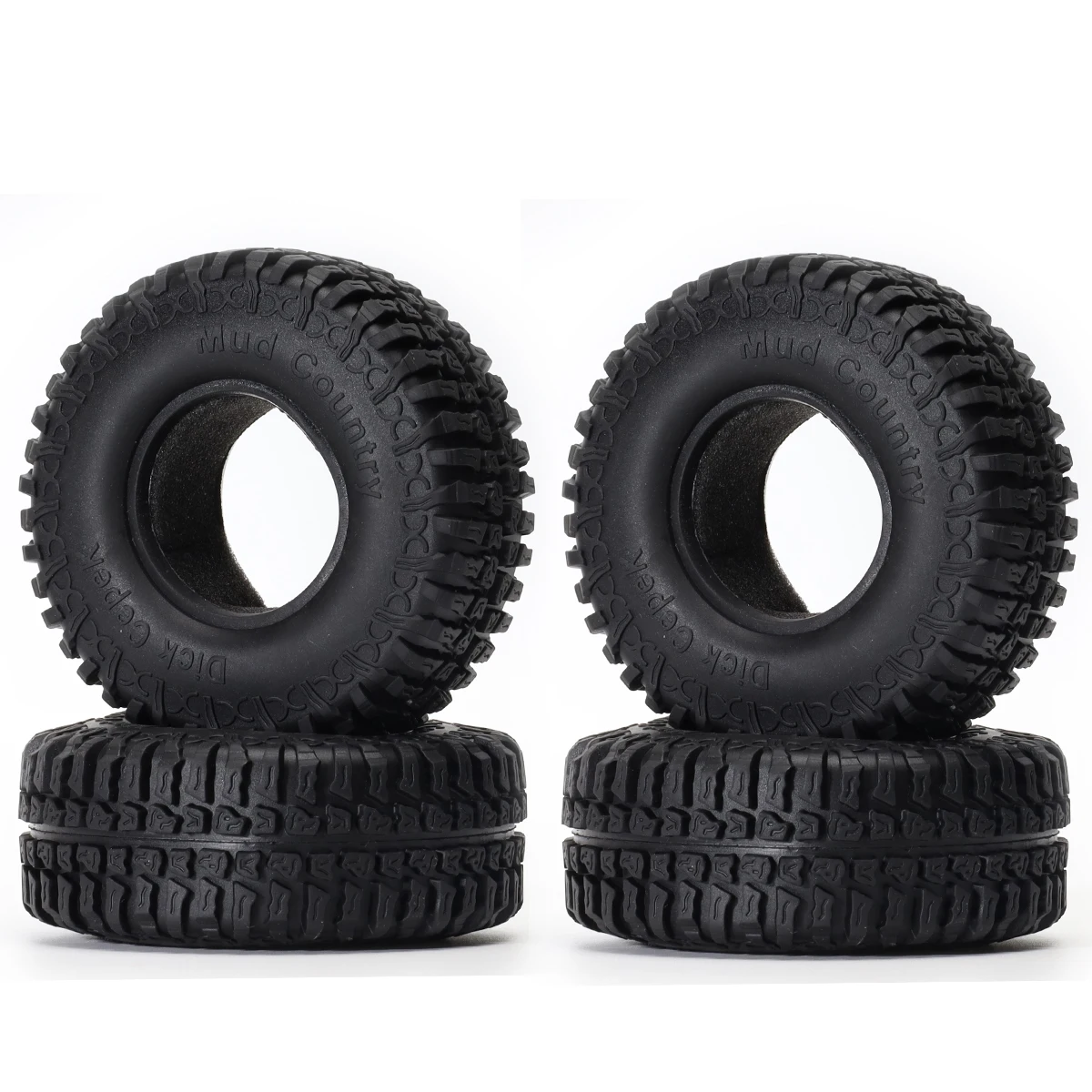 4Pcs 100mm Rubber Tyre Tires 1.9\