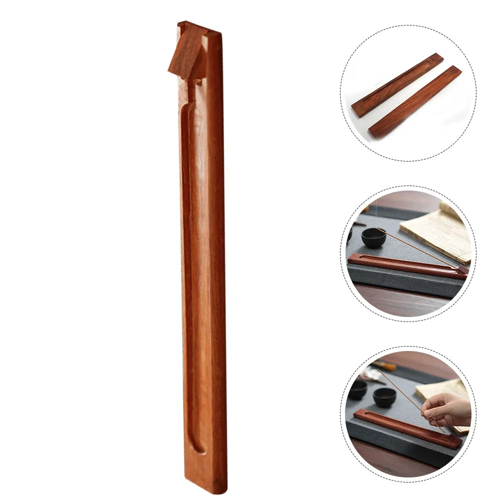 Desktop Incense Stick Burner Wooden Holder with Adjustable Tilt Modern Minimalist Design for Temple Teahouse Hotel Bedroom Decor