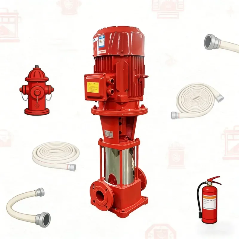 Heavy Duty Vertical Multistage Cast Iron Fire Pump Set Durable for Hotel Office Residential Fire Safety Projects