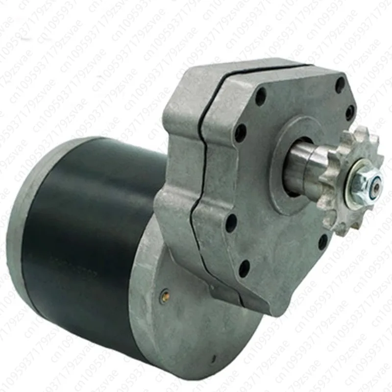 12V600W 45rpm DC Motor with Sprocket 60V Fertilizer Rotary Tillage Farm Machinery Electric Roller