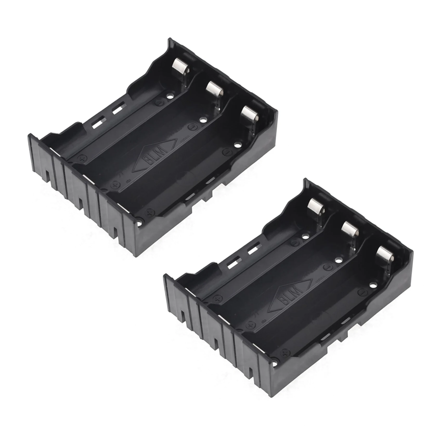 A45U 2X DIY Battery Holder W 6 Pins For 3X 18650 Rechargeable Li- Batteries
