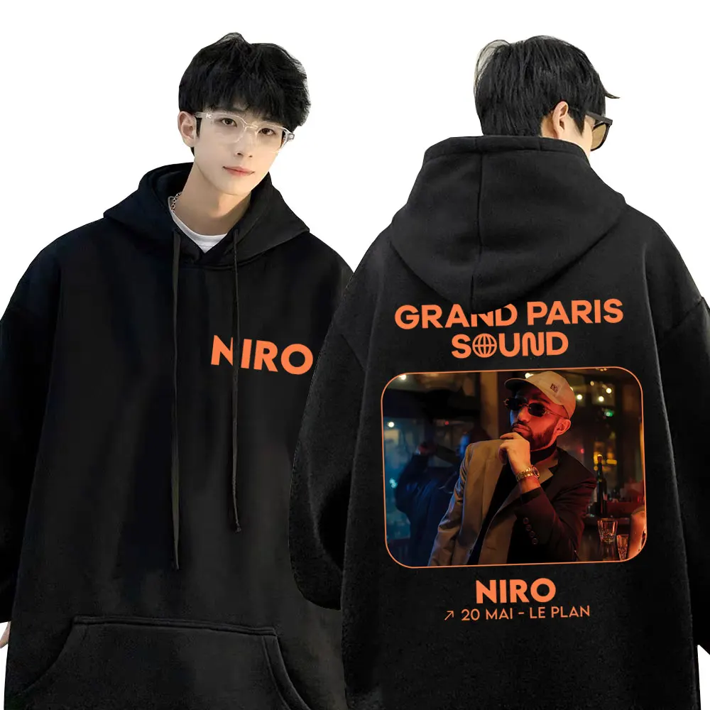 

Rapper Niro Taulier Album Double Sided Graphic Hoodie Man Fashion Hip Hop Oversized Streetwear Men Women Vintage Casual Hoodies