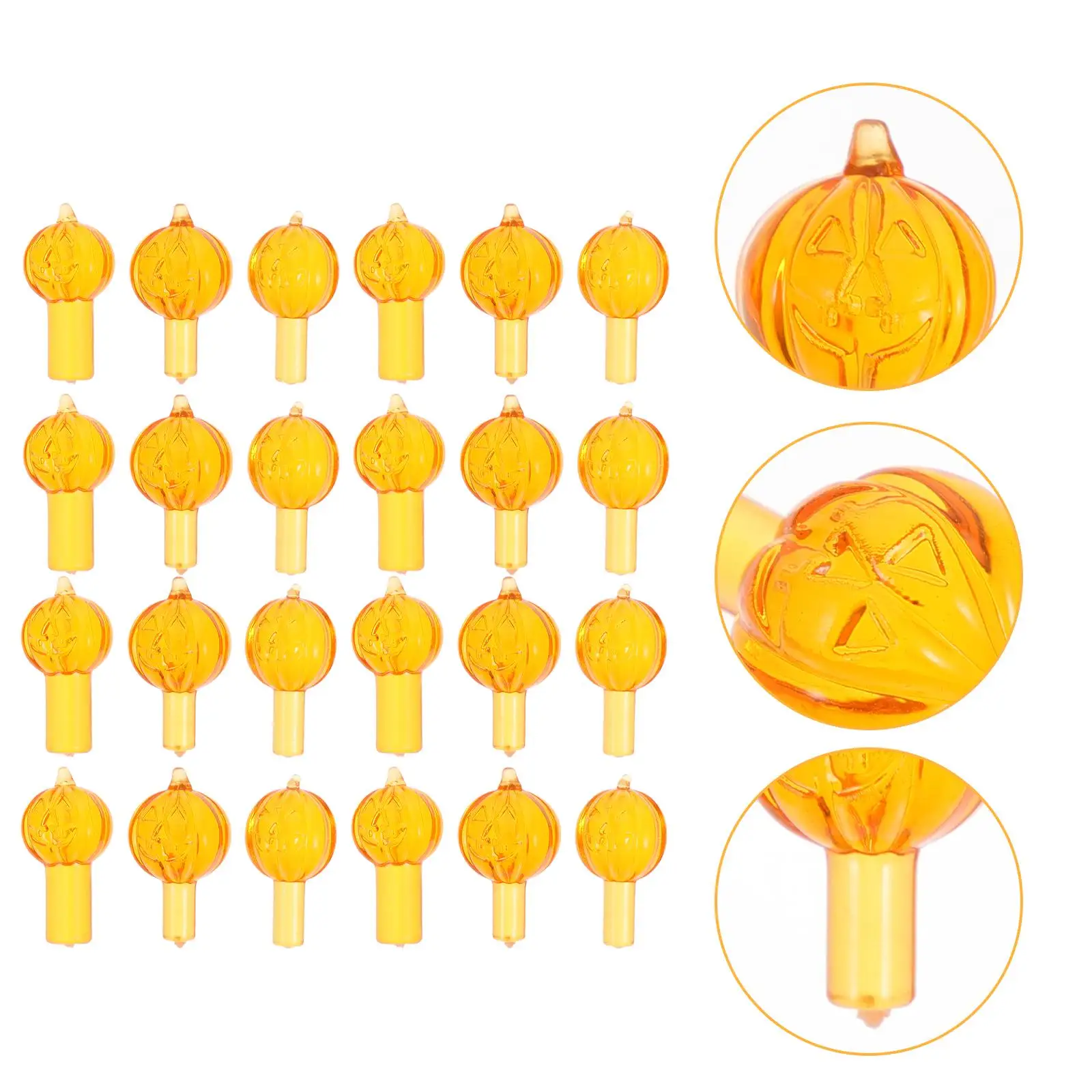 60 Pcs Plastic Bulbs for Halloween Ceramic Tree Replacement Lights Safe Use Easy Install Fine Workmanship