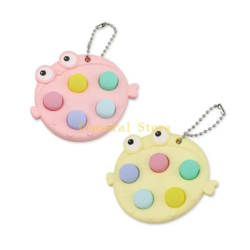 E7CE Stress Toy Pheat Fish Bubble Pressing Photostudio Pups Kids Sensory Toy