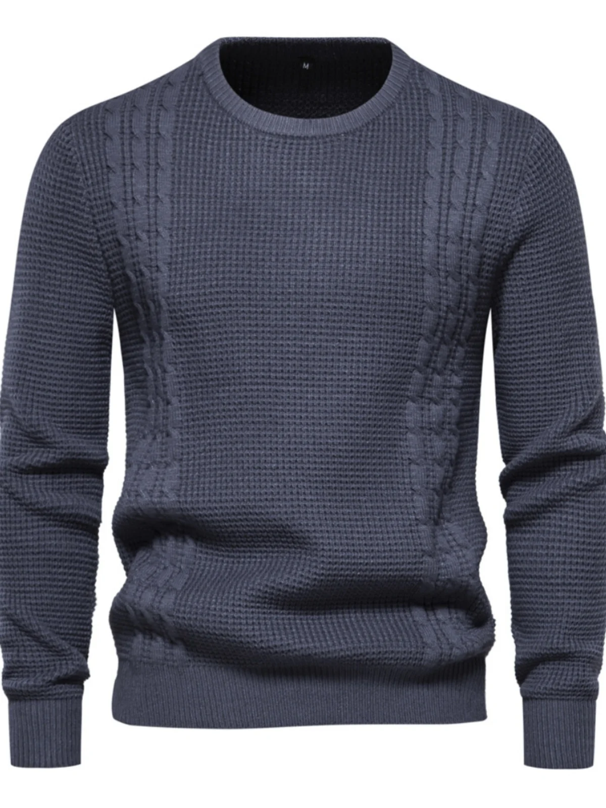 

Men's Knitted Sweaters Pure Color Autumn Winter Knitwear round Ne Long Sve Casual Slim Fit Overhead Other Brand Basic Ma...