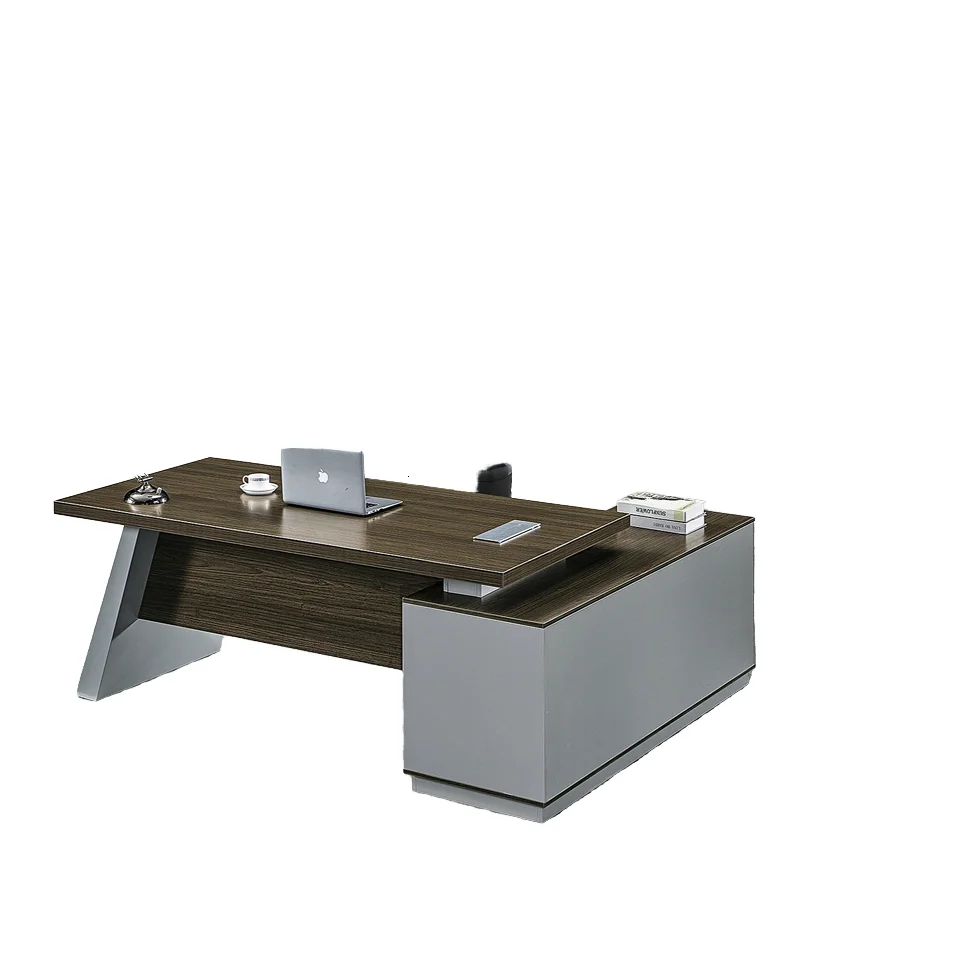 *Sleek Contemporary Single Workstation Desk Set Modular Coordinated Tables Adjustable Height MDF Board Steel Base Seating