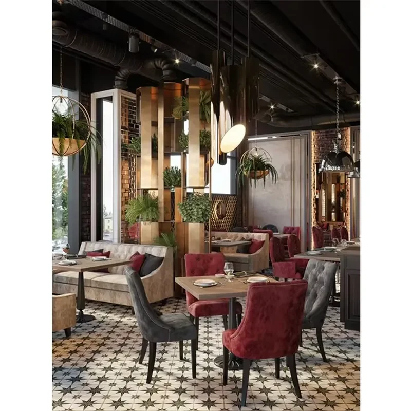 High End Western Restaurant Dining Furniture Set