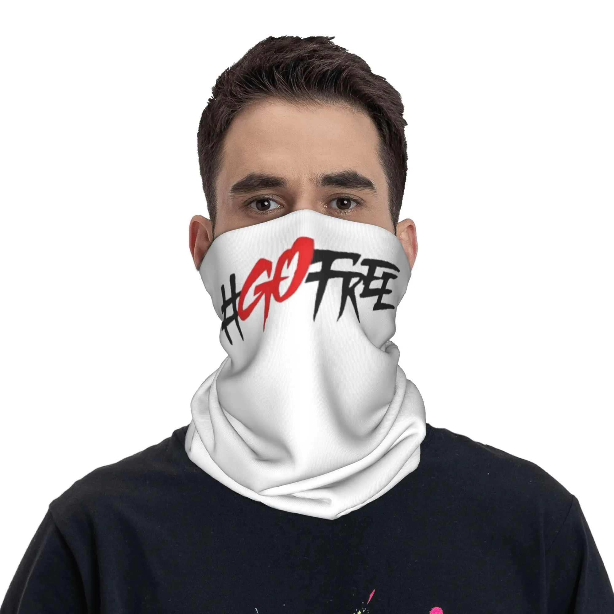 Go Free Pecco Bagnaia Bandana الرقبة الجراب التفاف وشاح متعدد الوظائف عقال الرياضة في الهواء الطلق للرجال النساء الكبار تنفس
