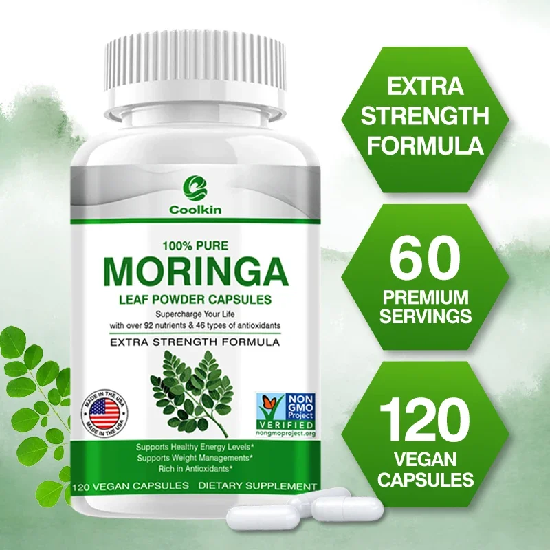 

Moringa - Support Healthy Energy Levels, Weight Management, Healthy Joints, Antioxidants
