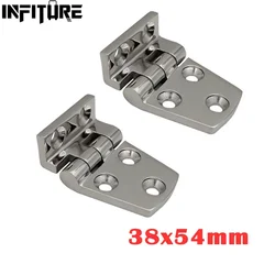 2pcs Marine 316 Stainless Steel Boat Door Hinge Hinge Short 38x54/38x66 Side Door Hinge For Yacht Boat RV Marine Door Hinge