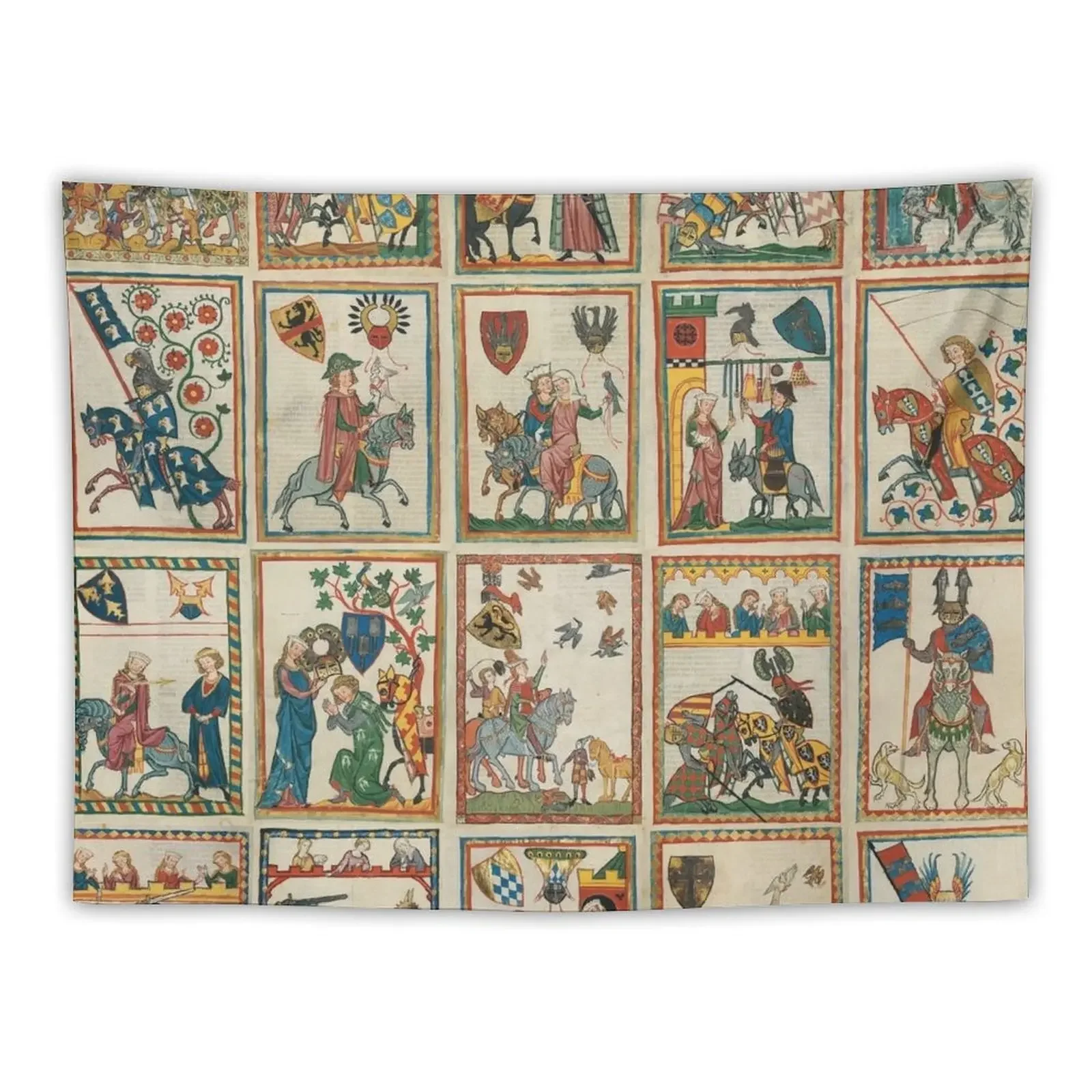 Codex Manesse Tapestry Decorations For Your Bedroom Bedrooms Decor Wall Tapestries Room Ornaments Tapestry