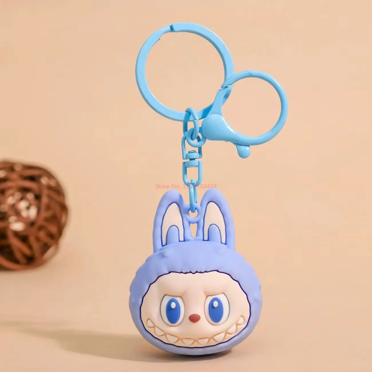 LLavero de la serie Kawaii Labubu para niños, figura de Anime, colgante de bolsa, coche, mochila de estudiante de dibujos animados, adornos de decoración, regalos de cumpleaños