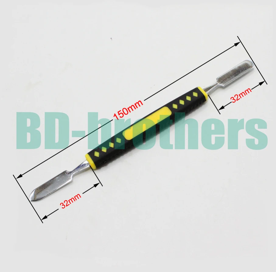 150mm Double Ended Metal Pry Tool Open Tools Plastic Handle Crowbar Dual Head Spudger for iPhone iPad Tablet PC Phone 100pcs/lot