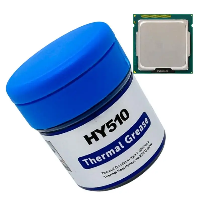 20g HY510 Desktop Computer CPU Thermal Grease Compound Paste Heat Conductive Silicone Paste for Cooling Heat Sink