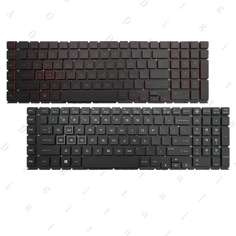 W For HP OMEN 5 PLUS 6 Plus 17-CB TPN-C144 Laptop Keyboard Backlit Keyboard