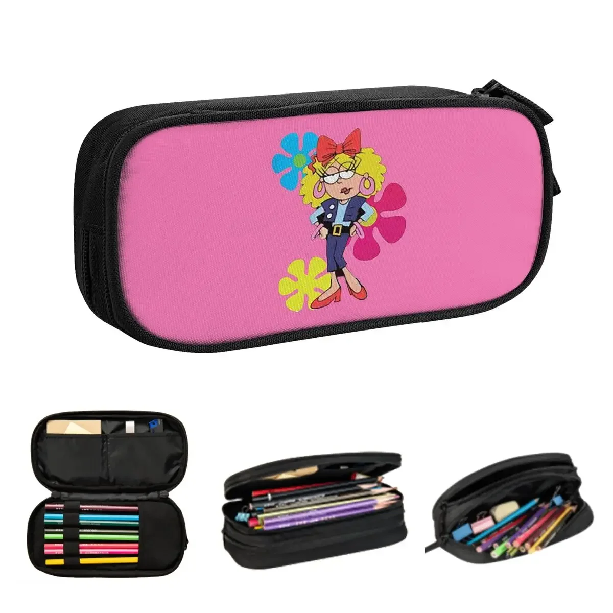 

Lizzie Mcguire Cartoon Pencil Cases for Student School Pen Box Pencil Bag Large Capacity Pencil Pouch Storage Stationery Supplie