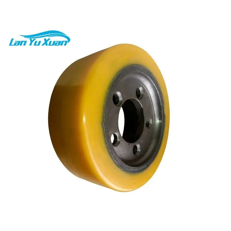 Rueda de PU PU 254x102-80mm Carrillero elevador de tracción/rección de 5 orificios N.o de pieza. 0039902311