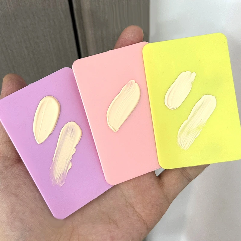 Bunte Palette Tablett Mischen Ring Make-Up Toner Spatel Flüssigkeit Mischen Foundation Creme Mischen Kosmetik Make-Up-Tool Für Reisen