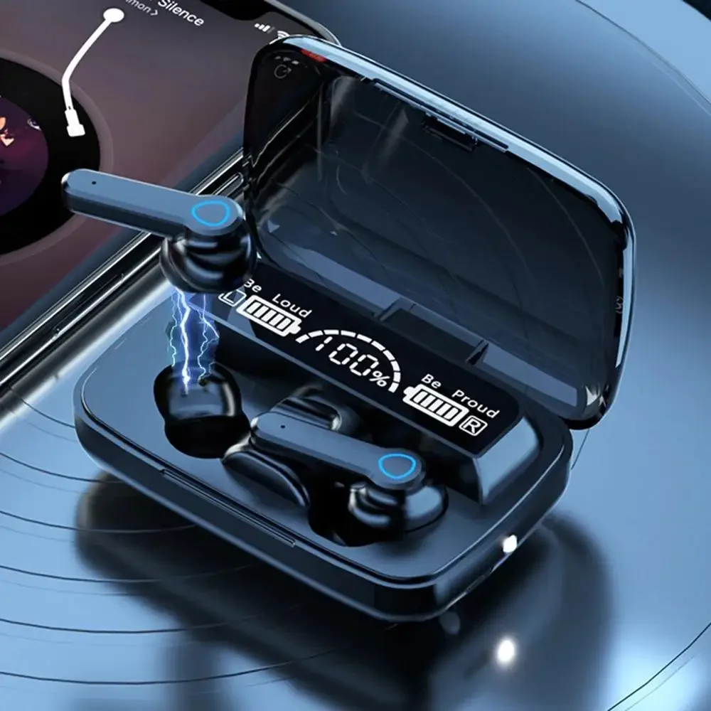 M19 headset TWS Earphone Intelligente Touch Control Wireless Bluetooth-compatible Headphones Waterproof LED Display With Mic