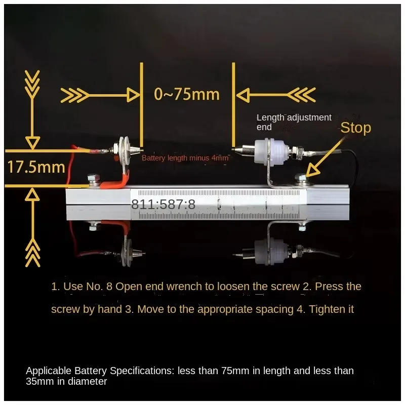 4-Wire 10A lithium battery capacity internal resistance test rack