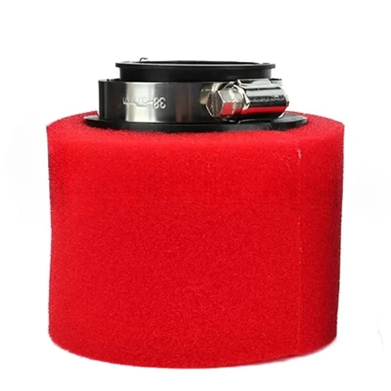 Schaumstoff-Luftfilter, 35 mm, 38 mm, 42 mm, 45 mm, 48 mm, 50 mm, 60 mm, Schwammreiniger, Moped, Roller, Dirt Pit Bike, Motorrad, Schwarz und Rot
