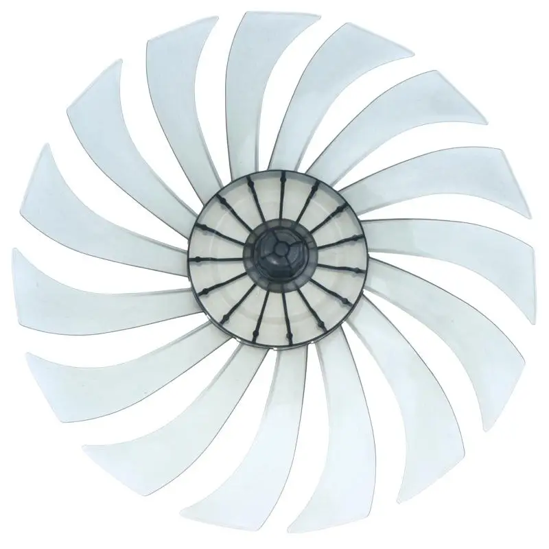14 Inch Universal Fan Blade with Nut Cover Silent Accessory for Home Office Table Floor Fan Use