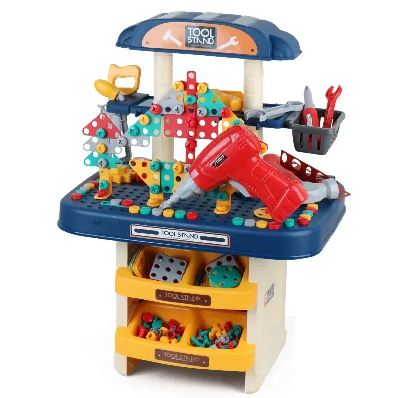 246 pz/set scatola degli attrezzi per bambini simulazione cacciavite trapano elettrico vite kit di attrezzi per bambini Casa da gioco Giocattolo interattivo regalo per bambini