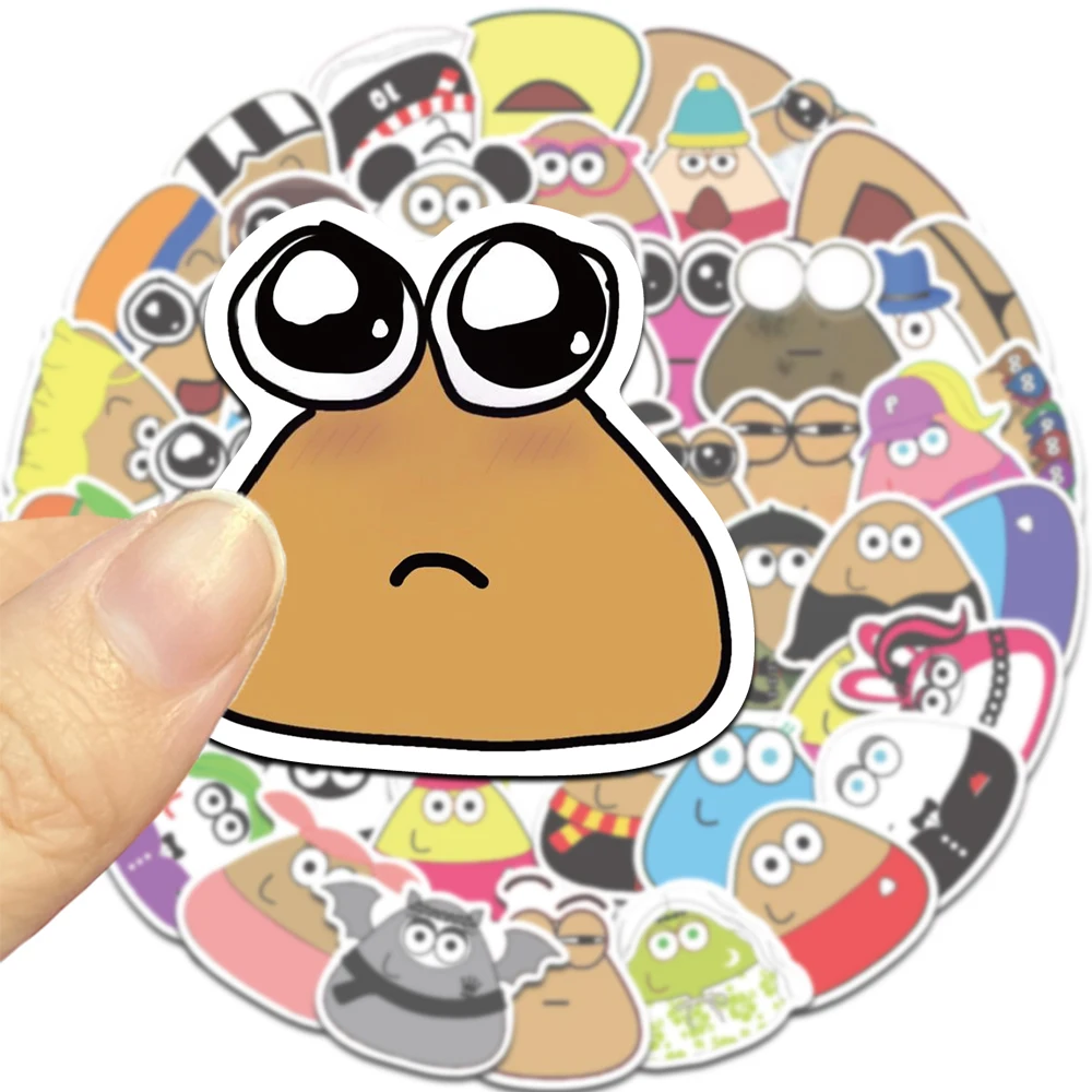 

50 шт. забавные наклейки для домашних животных, забавные красочные художественные нарядные водонепроницаемые декоративные канцелярские принадлежности из ПВХ, чехол для ноутбука, телефона, гитара, сделай сам