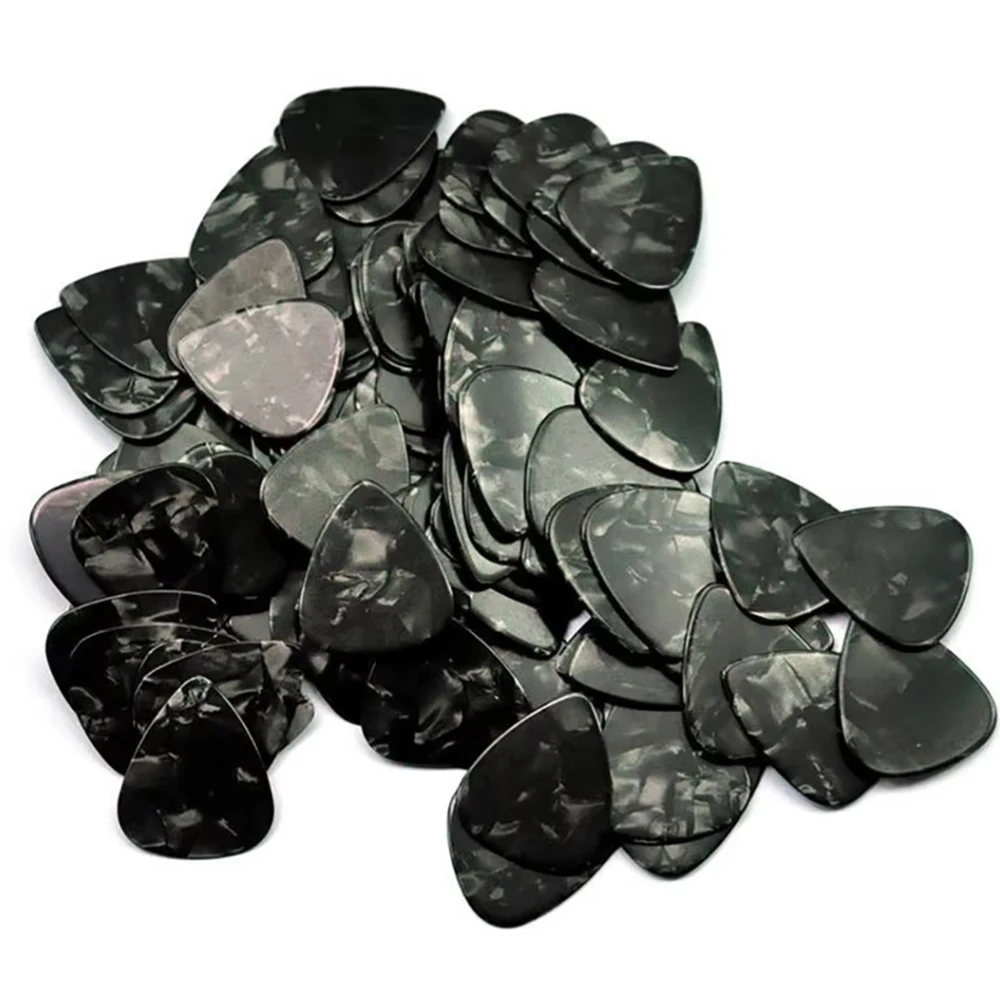 Lots of 100 pcs New Heavy 0.96mm Guitar Picks Plectrums Celluloid  Assorted colors