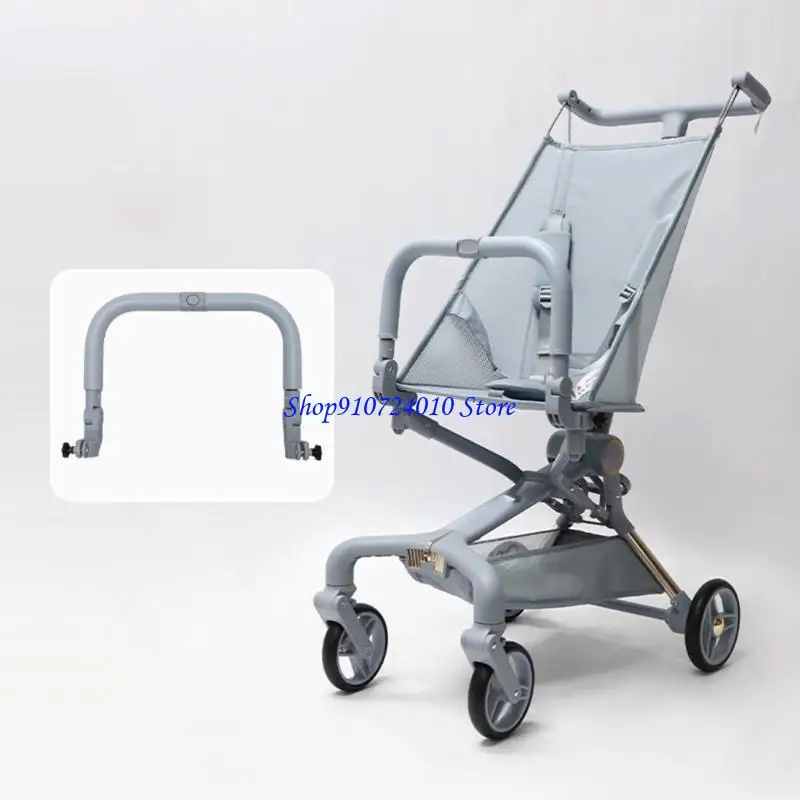 77HD Adjustable Strollers Handrail Middle Access Gate With Secure Locking Detail For Infant Carriage Compatibility