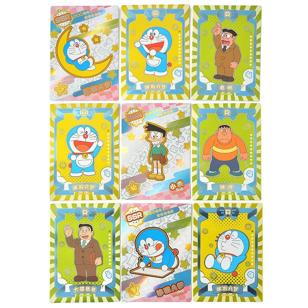 การ์ดสะสมอนิเมะโดราเอมอนต้นฉบับ โนบิ โนบิตะ หุ่นยนต์แมว ตัวละครคลาสสิกสุดน่ารัก การ์ดรวมชุด ของขวัญสุดโปรดสำหรับเด็ก